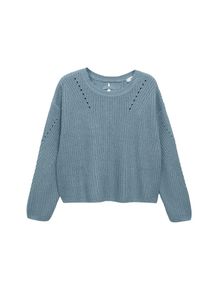 MANGO TEEN, Femmes Pull-over 'Zigui', bleu-gris