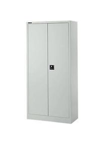 Schäfer Shop Schäfer Shop Pure Stahlschrank, aus Stahl, 4 Böden, 5 OH, abschliessbar, B 950 x T 400 x H 1935 mm, Lichtgrau RAL 7035