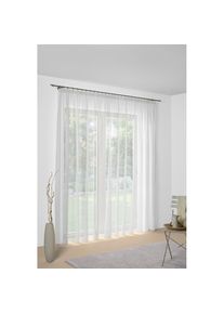 Gardine »Mara« Faltenband 1 Stk. tlg. Fertig-Store mit FB 1:3 nach Mass , weiss , WIRTH , Obermaterial: 100% Polyester