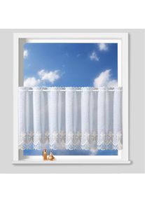 Weckbrodt-Gardinen Scheibengardine nach Mass »Fiorella« Stangendurchzug 1 Stk. tlg. Bistro, Gardine, Store, nach Mass , weiss , Weckbrodt , Obermaterial: 100% Polyester