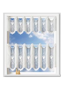 Weckbrodt-Gardinen Scheibengardine nach Mass »Chiara« Stangendurchzug 1 Stk. tlg. Bistro, Gardine, Store, nach Mass , Weckbrodt , Obermaterial: 100% Polyester