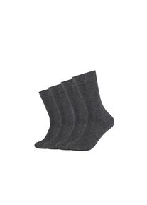 Camano, Herren, Socken &raquo;ca-soft&laquo; 4 Paar tlg. verst&auml;rkter Fersen- und Zehenbereich, anthrazit, meliert, 43-46, Socken von Camano mit weichem, 