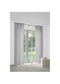 Vorhang »Neveres« Ösen 1 Stk. tlg. , grau , WIRTH , Obermaterial: 100% Baumwolle