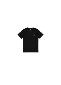 Alpha Industries, Herren, T-Shirt &raquo;Backprint T-Shirt Reflective Print&laquo;, schwarz, reflective, M, Single Jersey Stoff