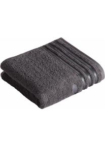 Handtücher »Cult de Luxe« mit Glanzbordüre , grau , Vossen , Obermaterial: 100% Baumwolle