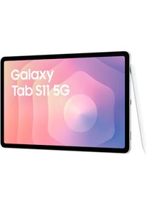 Samsung , Tablet »Galaxy Tab S11« (27,81 cm / 11 ′′) Android,One UI,Knox WQXGA 5G ) , silberfarben , Akku: 8400 mAh