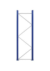 Palettenregal-Stützrahmen, zerlegt, enzianblau RAL 5010 / verzinkt, HxT 2730 x 900 mm eurokraft pro