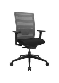 Si&egrave;ge de bureau AirWork, avec accoudoirs, m&eacute;canisme synchrone, noir, gris Topstar