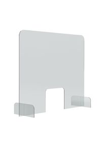 Theken- und Tischaufsteller, Acrylglas, transparent, 5 mm dick, HxBxT 670 x 845 x 240 mm, ab 5 Stk MAGNETOPLAN