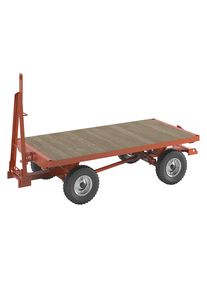 Schlepperanh&auml;nger, 4-Rad-Achsschenkel-Lenkung, Tragf&auml;higkeit 3 t, Ladefl&auml;che 2,0 x 1,0 m, Luftreifen