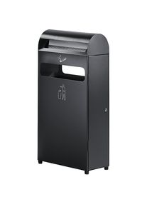 Combin&eacute; cendrier-poubelle, capacit&eacute; 48 l, l x h x p 480 x 990 x 250 mm, anthracite Probbax