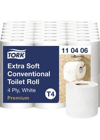 Toilettenpapier, extraweich, 4-lagig, Palette mit VE 1260 Stk, wei&szlig; Tork