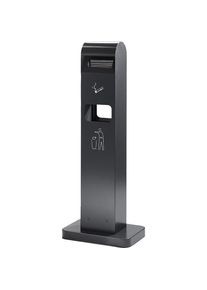 Posacenere combinato, capacit&agrave; 8 l, largh. x alt. x prof. 405 x 1045 x 260 mm, grigio antracite Probbax