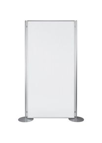 Hygiene- und Sicherheits-Raumteiler PROFESSIONAL, transparent, HxBxT 2000 x 1000 x 300 mm, transparent, mit Füßen MAGNETOPLAN