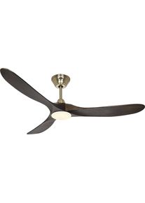 Ventilatore a soffitto ECO GENUINO-L, &Oslash; rotore 1520 mm, noce / ottone
