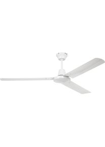 Ventilatore a soffitto con pale in metallo, &Oslash; rotore 1420 mm, bianco