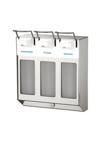 Reihenspender, mit 3 Spendern à 1000 ml, Edelstahl AIR-WOLF
