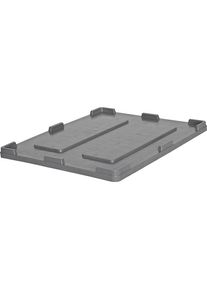 Coperchio, per contenitori da 610 litri, lungh. x largh. 1200 x 1000 mm, grigio