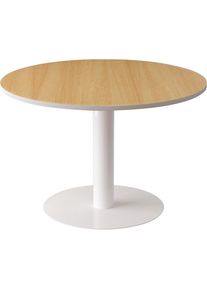 Besprechungstisch, Ø 1150 mm, 750 mm hoch, Buche-Dekor meet