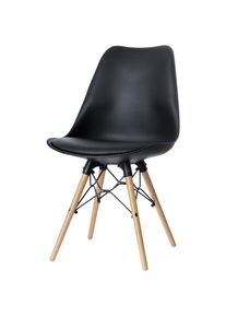 Stuhl DODGEWOOD, mit Sitzkissen, VE 2 St&uuml;ck, schwarz meet