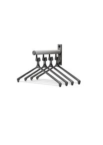 Kleinwandgarderobe aus Alu, VE 2 Stk, mit 4 Haken und 4 Bügeln eurokraft pro