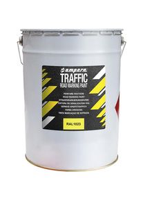 Stra&szlig;enmarkierungsfarbe, 25 kg Eimer, gelb Ampere