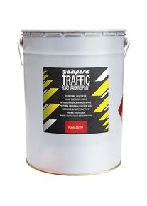Stra&szlig;enmarkierungsfarbe, 25 kg Eimer, rot Ampere