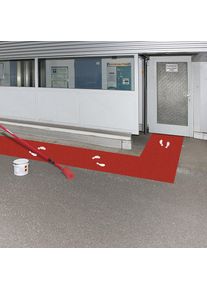 Au&szlig;enmarkierfarbe, Inhalt 5 l, verkehrsrot RAL 3020 Moravia