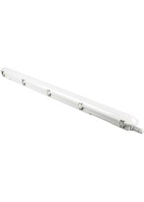 Plafoniera stagna a LED, per 2 tubi LED, lungh. x largh. x alt. 1210 x 82 x 75 mm, 4000 K
