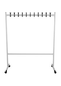 Portemanteau mobile, h x p 1700 x 550 mm, 2 x 11 crochets eurokraft basic