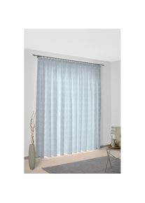 WIRTH, Vorhang &raquo;Telfort&laquo; Kr&auml;uselband 1 Stk. tlg., blau, Jacquard, Baumwolle, Polyester