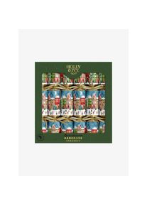Holly IVY Crackers Village Scene hellblau