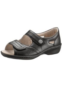 Hallux Soft by Goldkrone Witt Damen Sandale, schwarz, Größe 5,5, 80% Glattleder, 20% Lederimitat
