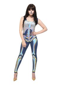 Smiffys Catsuit sexy squelette pour femme
