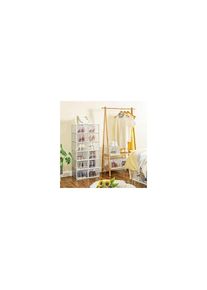 Schuhregal »Transparent/Weiss, 18er Set« , weiss , Songmics