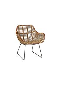 Sessel &raquo;Rattan/Metall, Braun&laquo; , braun , Villa Collection Denmark