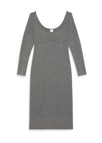 Calvin Klein Kleid Damen Gr&ouml;&szlig;e 38 graumeliert Winterkleid