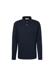 Tchibo - Langarm-Poloshirt - Herren - Gr. S - dunkelblau