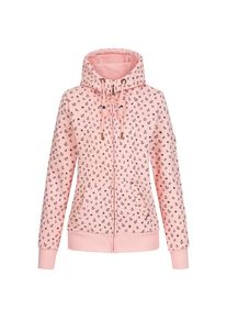 ankerglut , Kapuzensweatshirt »ANCHORAGE Women« in lässigem Oversized-Schnitt , rot , Mit durchgehendem Reissverschluss und grosser Kängurutasche