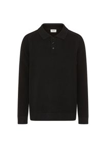 JOOP! Joop Jeans, Herren, Strickpullover &raquo;Odino&laquo; mit Kragen, schwarz, L, Pullover mit Kragen und Knopfleiste von Joop Jeans