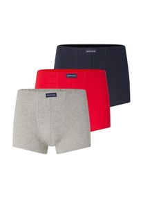 Tom Tailor Boxershorts Herren Gr&ouml;&szlig;e M dunkelblau / graumeliert / hellrot