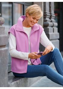 WITT Damen Fleeceweste mit &uuml;berschnittenen Schultern, orchidee, Gr&ouml;&szlig;e 38, 100% Polyester