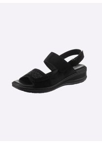 Witt Damen Sandale, schwarz, Größe 36, 100% Leder