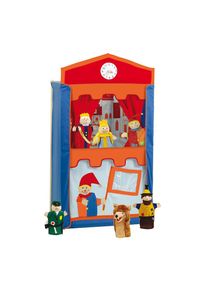 Kasperletheater inkl. Handpuppen , bunt , Roba