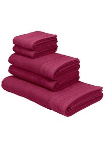Bruno Banani Handtuch Set »Robby, Premium Handtücher, 500 gr/m², 100% Baumwolle« Set 5 Stk. Frottier Duschtücher, Handtücher, Gästetücher, Set, 5-tlg, 5 Jahre...