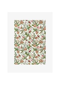 Tessitura Toscana Telerie Chemin de table blanc/à petits motifs