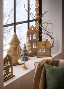 Deko-Figur Wichtel in Zotteloptik (2er Pack) in beige, 33 cm, bonprix