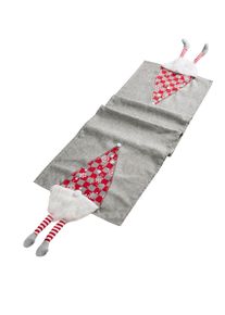 Chemin de table lutin avec jambes en feutre en rouge40x140 cm, Couleur/Motif: rouge/gris/blanc, bonprix