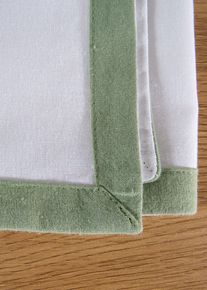 Stoffservietten aus Bio Baumwolle (4er Pack) in weiss, 40x40 cm, 100% Baumwolle, bonprix