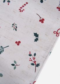 Lot de 4 sets de table imprimés en beige30x45 cm, Couleur/Motif: crème/vert/rouge, bonprix